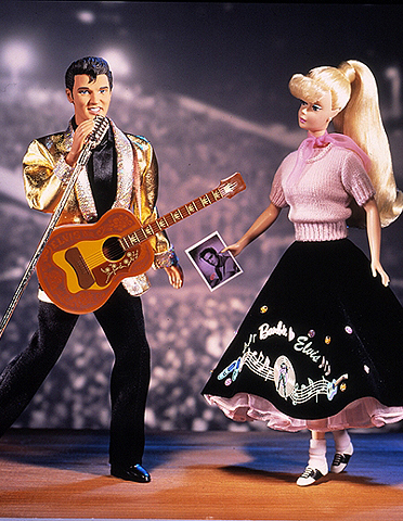 1996 barbie loves elvis gift set