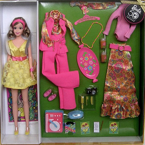 Becky Most Mod Party, NRFB, Gift Set 2008 Barbie 50th Anniversary  Collection New