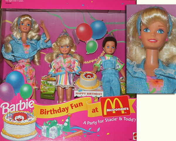 barbie birthday fun at mcdonalds